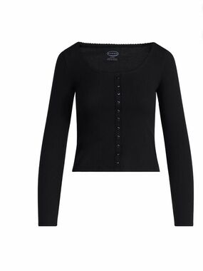 Scoop Lace Trim Scoop Neck Ribbed Top Various Sizes